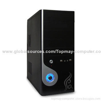 ATX Desktop Computer Case with 0.5mm Thickness and Transparent Window, Made of SECCNew